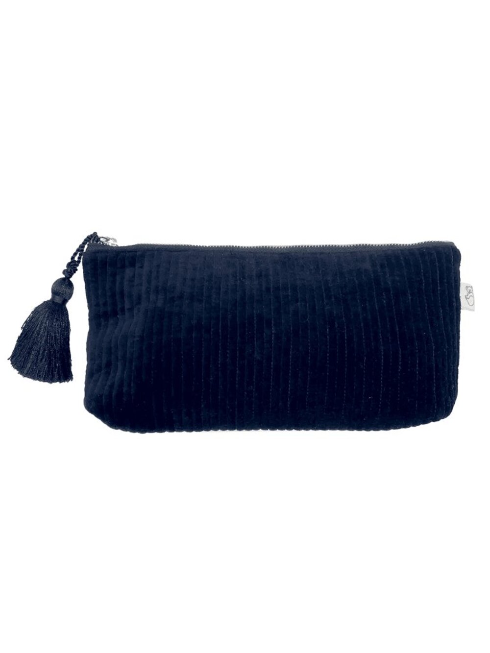 NWT Quilted Velvet Clutch Pouch in Navy Blue - Unused Perfect Condition MSRP $35
